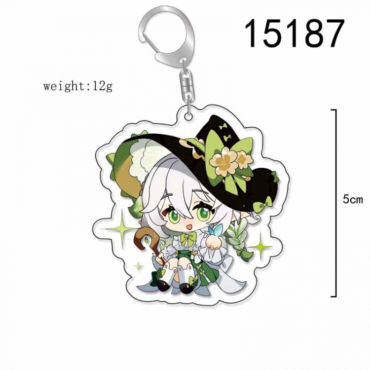 Genshin Impact Anime Acrylic Keychain Charm price for 5 pcs 15187