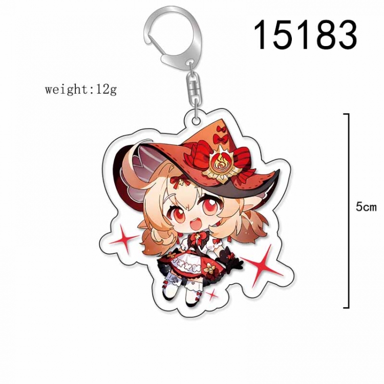 Genshin Impact Anime Acrylic Keychain Charm price for 5 pcs 15183