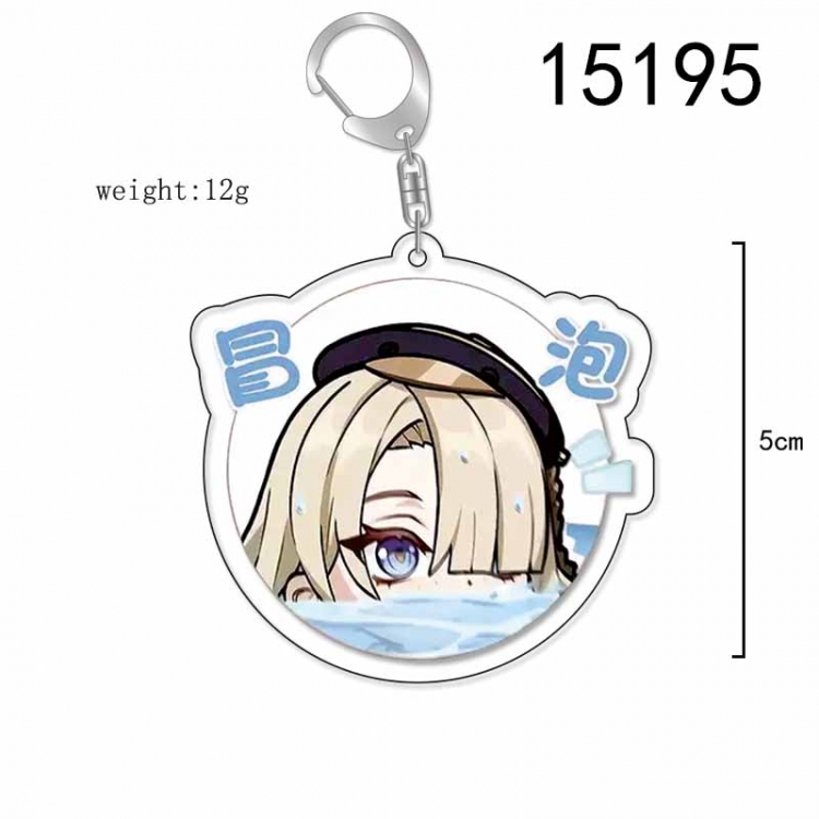 Genshin Impact Anime Acrylic Keychain Charm price for 5 pcs 15195