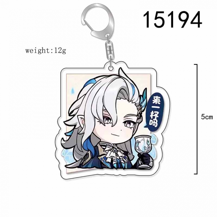 Genshin Impact Anime Acrylic Keychain Charm price for 5 pcs 15194