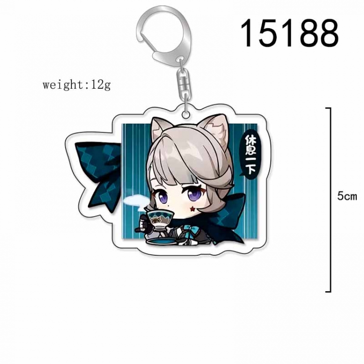 Genshin Impact Anime Acrylic Keychain Charm price for 5 pcs 15188