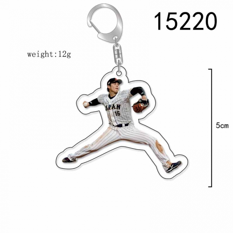 baseballer Anime Acrylic Keychain Charm price for 5 pcs 15220