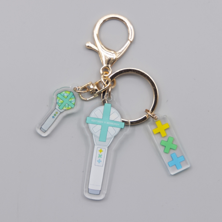 TXT  Star Surrounding Acrylic 3 Pendant Keychain Pendant price for 5 pcs A321