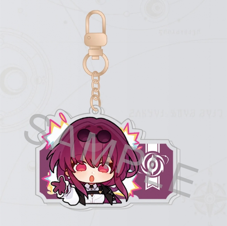 Honkai: Star Rail Anime peripheral acrylic keychain pendant price for 5 pcs