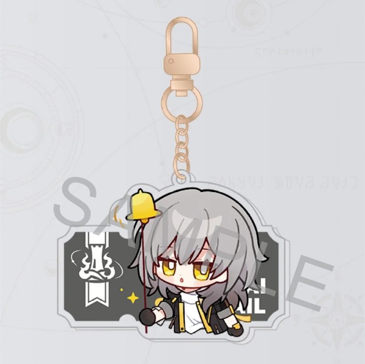 Honkai: Star Rail Anime peripheral acrylic keychain pendant price for 5 pcs