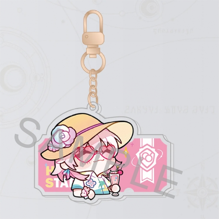 Honkai: Star Rail Anime peripheral acrylic keychain pendant price for 5 pcs