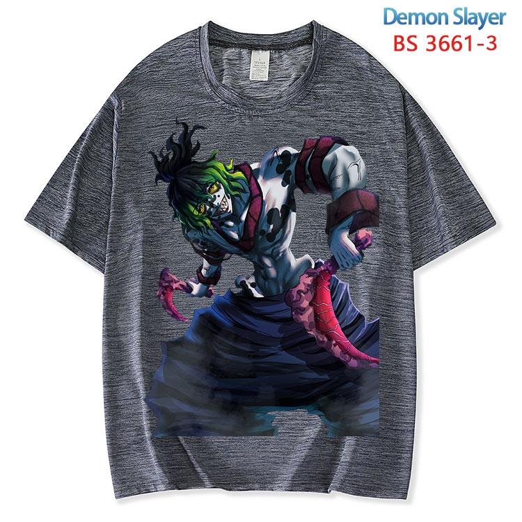 Demon Slayer Kimets  ice silk cotton loose and comfortable T-shirt from XS to 5XL  BS-3661-3