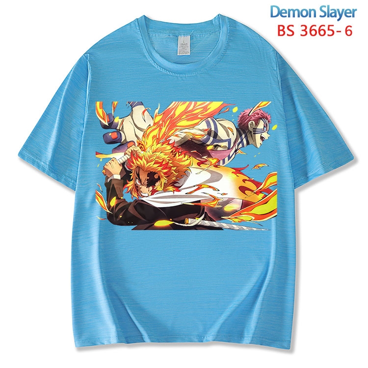Demon Slayer Kimets  ice silk cotton loose and comfortable T-shirt from XS to 5XL BS-3665-6