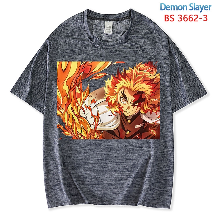 Demon Slayer Kimets  ice silk cotton loose and comfortable T-shirt from XS to 5XL BS-3662-3