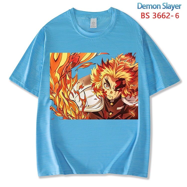 Demon Slayer Kimets  ice silk cotton loose and comfortable T-shirt from XS to 5XL BS-3662-6