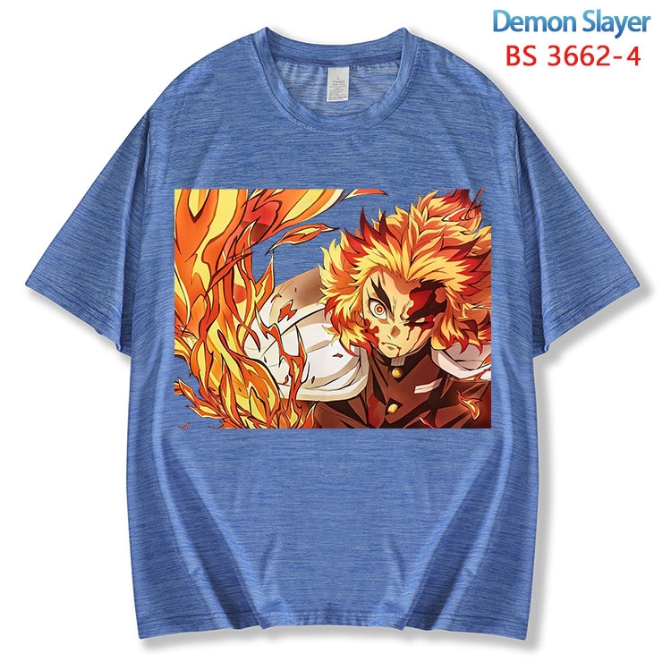 Demon Slayer Kimets  ice silk cotton loose and comfortable T-shirt from XS to 5XL BS-3662-4