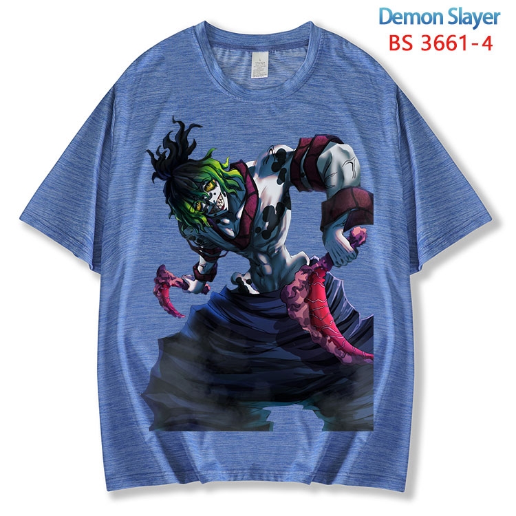 Demon Slayer Kimets  ice silk cotton loose and comfortable T-shirt from XS to 5XL  BS-3661-4