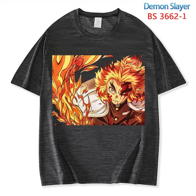Demon Slayer Kimets  ice silk cotton loose and comfortable T-shirt from XS to 5XL BS-3662-1