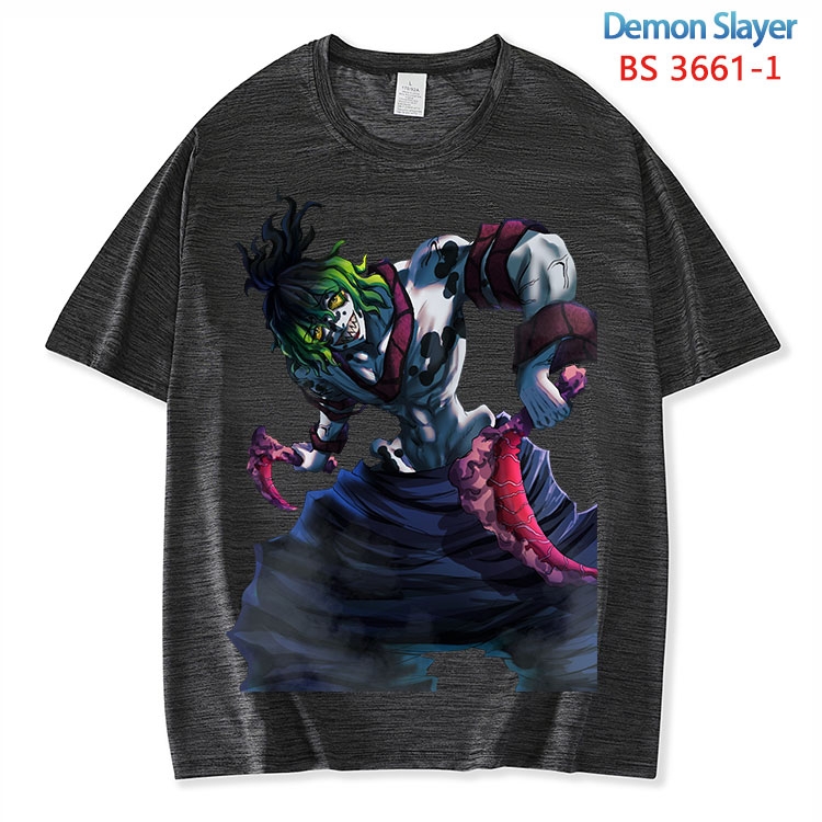 Demon Slayer Kimets  ice silk cotton loose and comfortable T-shirt from XS to 5XL BS-3661-1