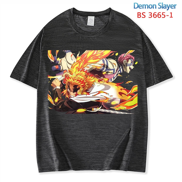 Demon Slayer Kimets  ice silk cotton loose and comfortable T-shirt from XS to 5XL  BS-3665-1