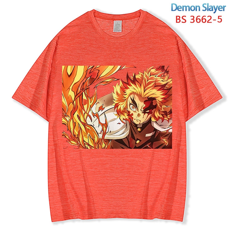 Demon Slayer Kimets  ice silk cotton loose and comfortable T-shirt from XS to 5XL BS-3662-5
