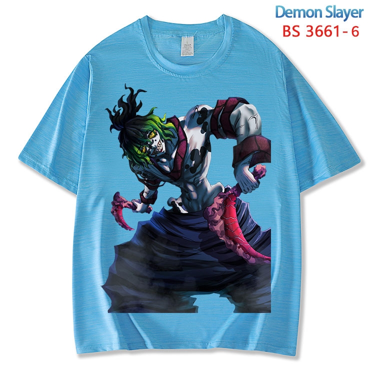 Demon Slayer Kimets  ice silk cotton loose and comfortable T-shirt from XS to 5XL BS-3661-6