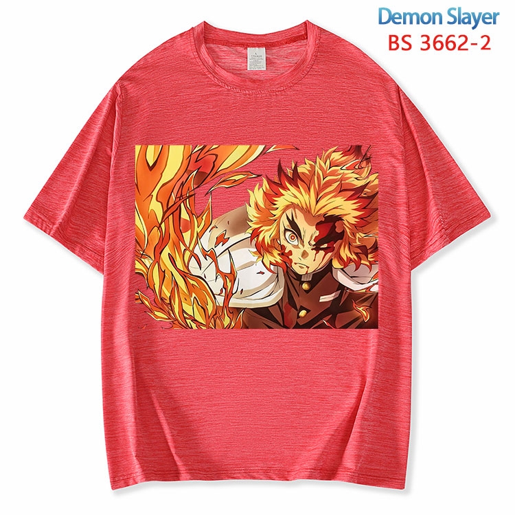 Demon Slayer Kimets  ice silk cotton loose and comfortable T-shirt from XS to 5XL BS-3662-2