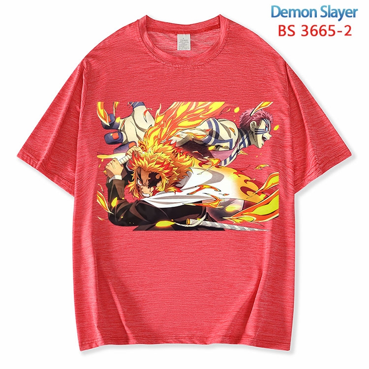 Demon Slayer Kimets  ice silk cotton loose and comfortable T-shirt from XS to 5XL  BS-3665-2