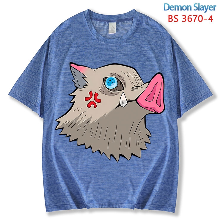 Demon Slayer Kimets  ice silk cotton loose and comfortable T-shirt from XS to 5XL BS-3670-4