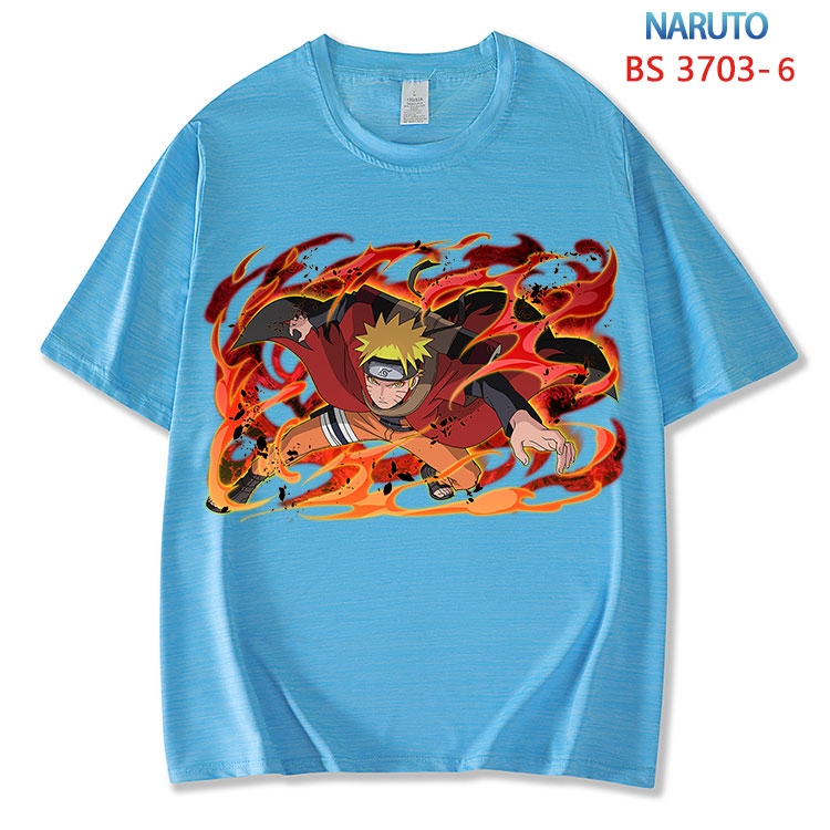 Naruto  ice silk cotton loose and comfortable T-shirt from XS to 5XL BS-3703-6