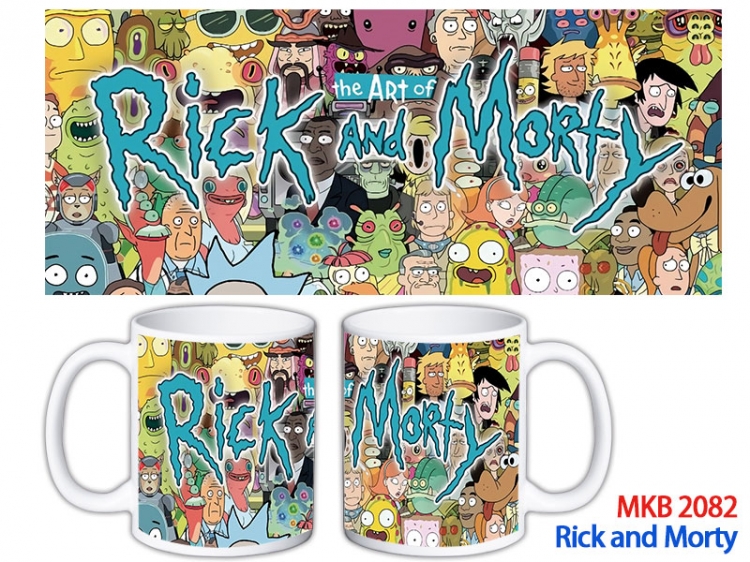 Rick and Morty Anime color printing ceramic mug cup price for 5 pcs MKB-2082