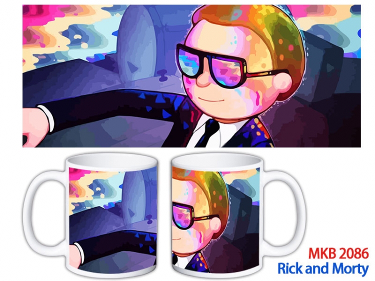 Rick and Morty Anime color printing ceramic mug cup price for 5 pcs MKB-2086