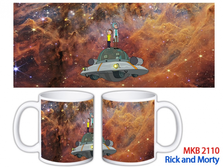 Rick and Morty Anime color printing ceramic mug cup price for 5 pcs MKB-2110