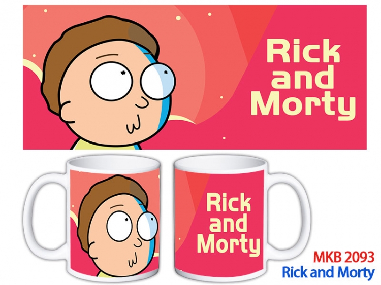 Rick and Morty Anime color printing ceramic mug cup price for 5 pcs MKB-2093
