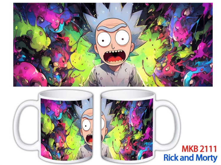 Rick and Morty Anime color printing ceramic mug cup price for 5 pcs MKB-2111