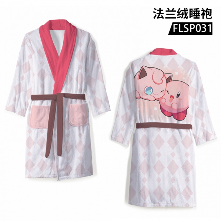 Kirby Anime flannel pajamas support individual customization based on images