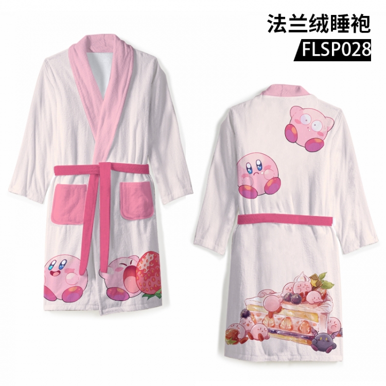 Kirby Anime flannel pajamas support individual customization based on images FLSP028
