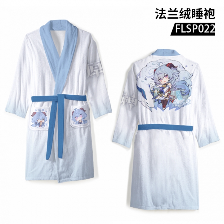 Genshin Impact Anime flannel pajamas support individual customization based on images FLSP022