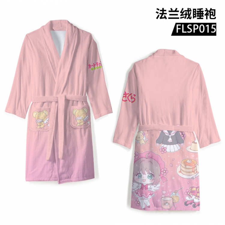 Card Captor Sakura Anime flannel pajamas support individual customization based on images FLSP015