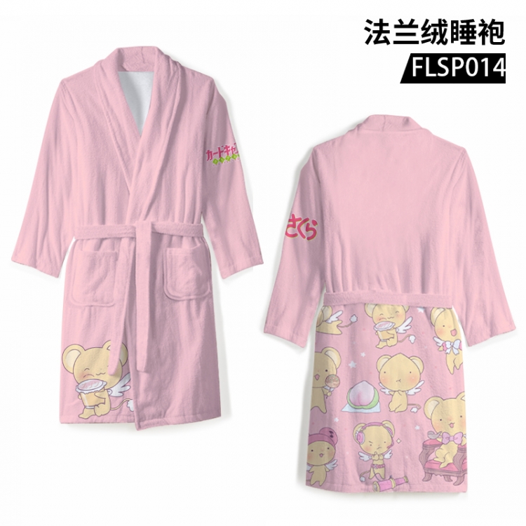 Card Captor Sakura Anime flannel pajamas support individual customization based on images FLSP014