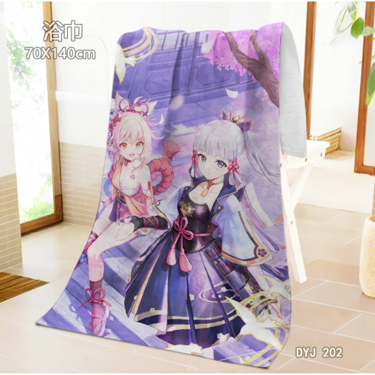 Genshin Impact Anime surrounding towel large bath towel 70X140cm DYJ202