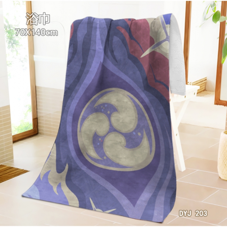 Genshin Impact Anime surrounding towel large bath towel 70X140cm DYJ203