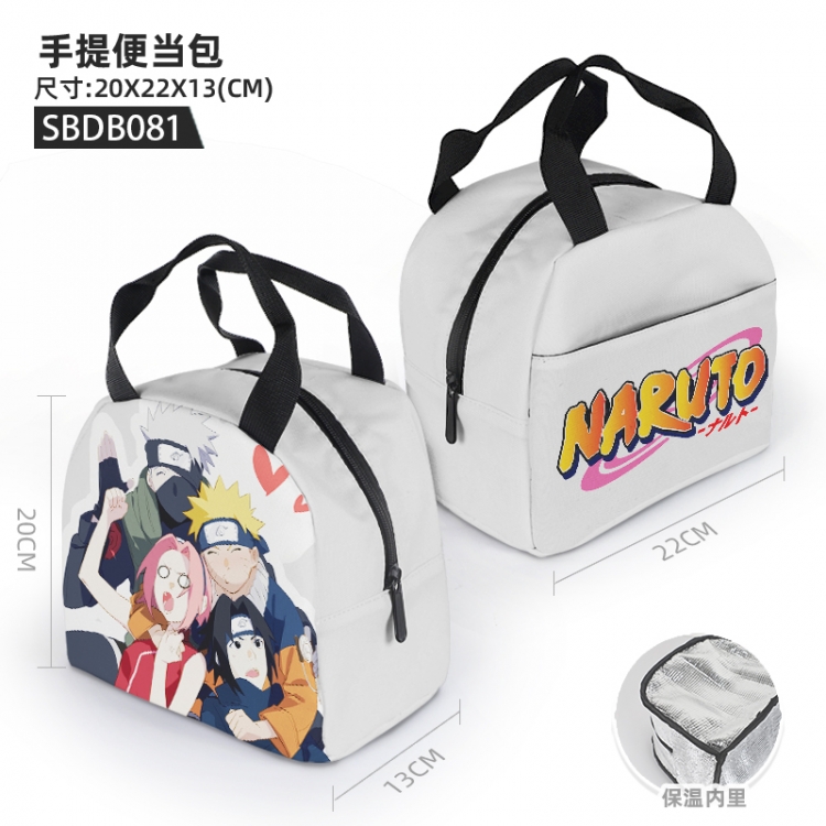 Naruto Anime portable bento bag 20X22X13cm SBDB081