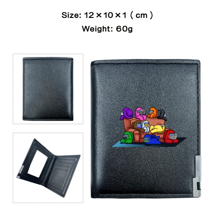 Among us  Anime printing 20% off PU short wallet with zero wallet 10x12x1cm