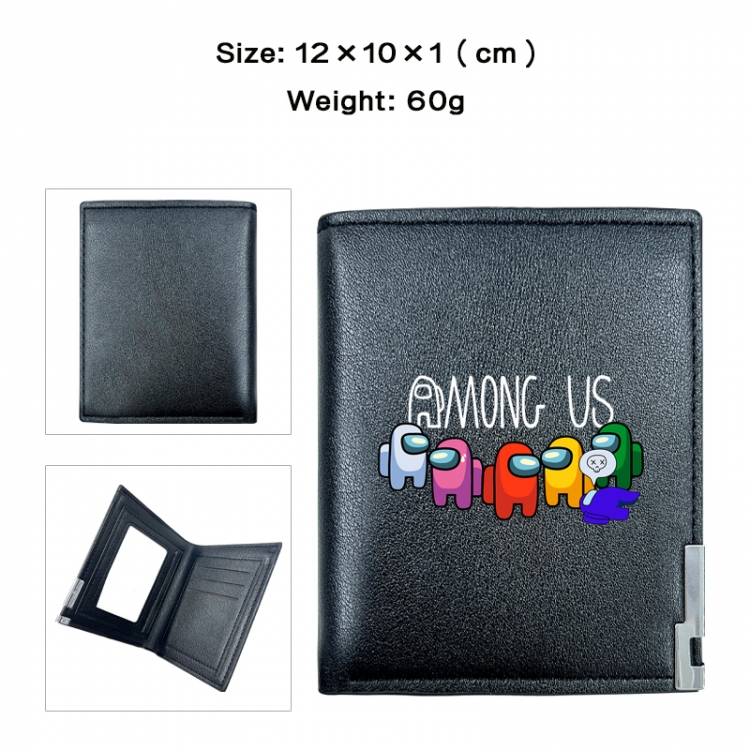 Among us  Anime printing 20% off PU short wallet with zero wallet 10x12x1cm