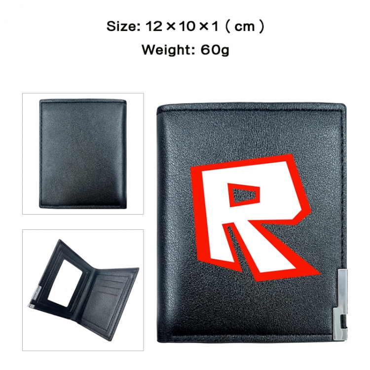 Roblox Anime printing 20% off PU short wallet with zero wallet 10x12x1cm