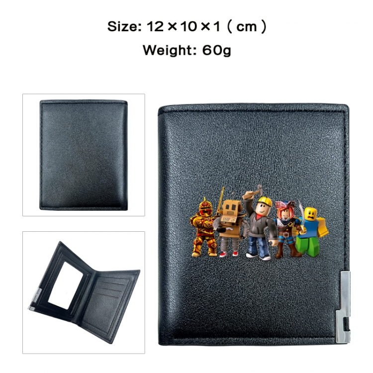 Roblox Anime printing 20% off PU short wallet with zero wallet 10x12x1cm