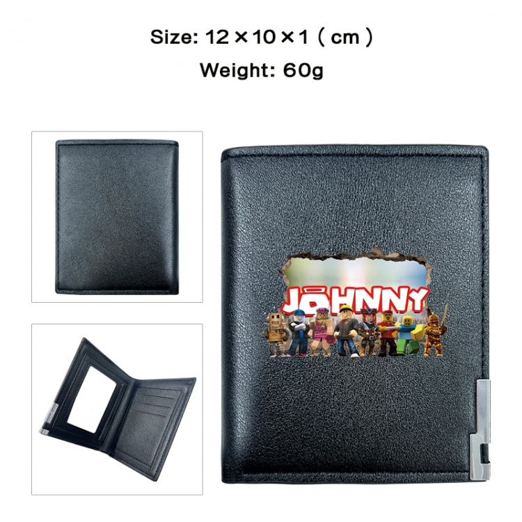 Roblox Anime printing 20% off PU short wallet with zero wallet 10x12x1cm