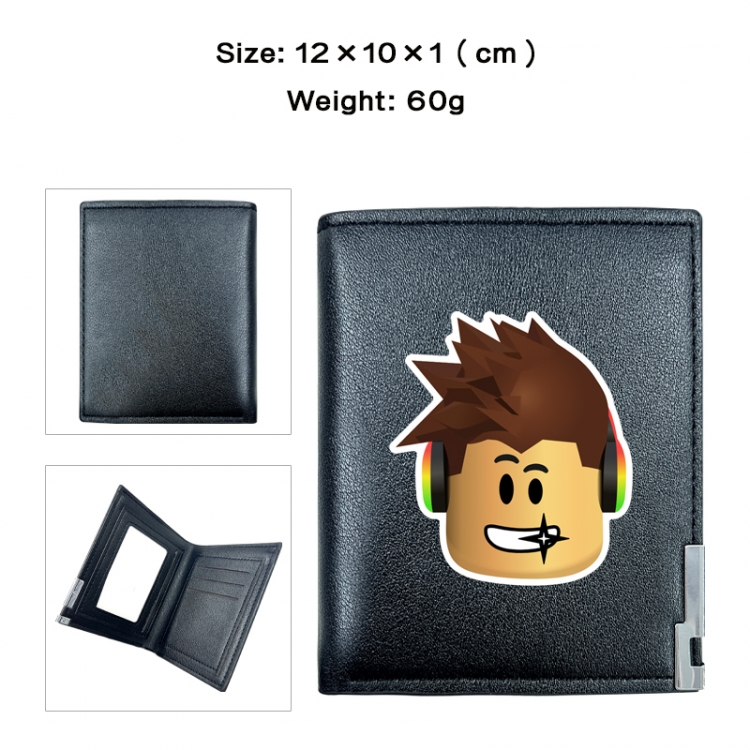 Roblox Anime printing 20% off PU short wallet with zero wallet 10x12x1cm