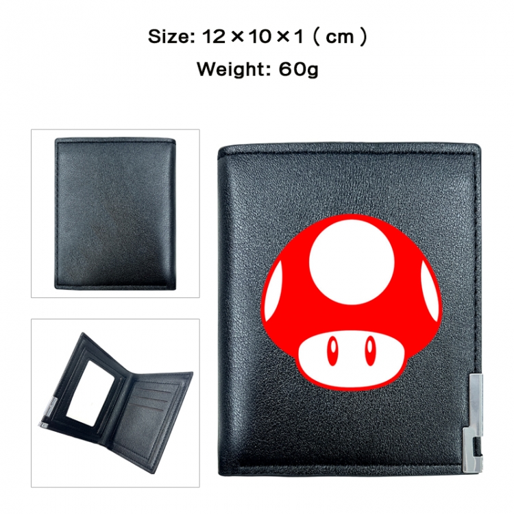 Super Mario Anime printing 20% off PU short wallet with zero wallet 10x12x1cm