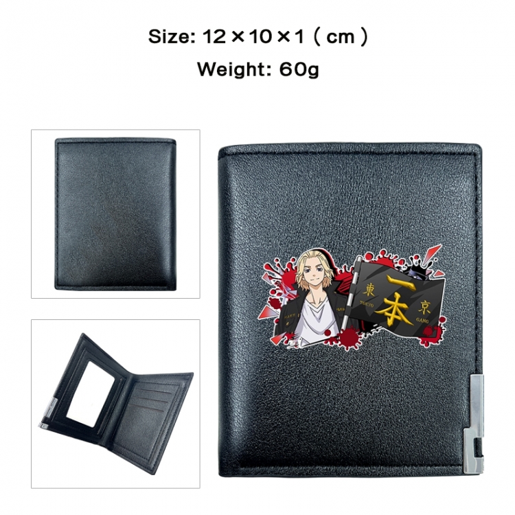 Tokyo Revengers Anime printing 20% off PU short wallet with zero wallet 10x12x1cm