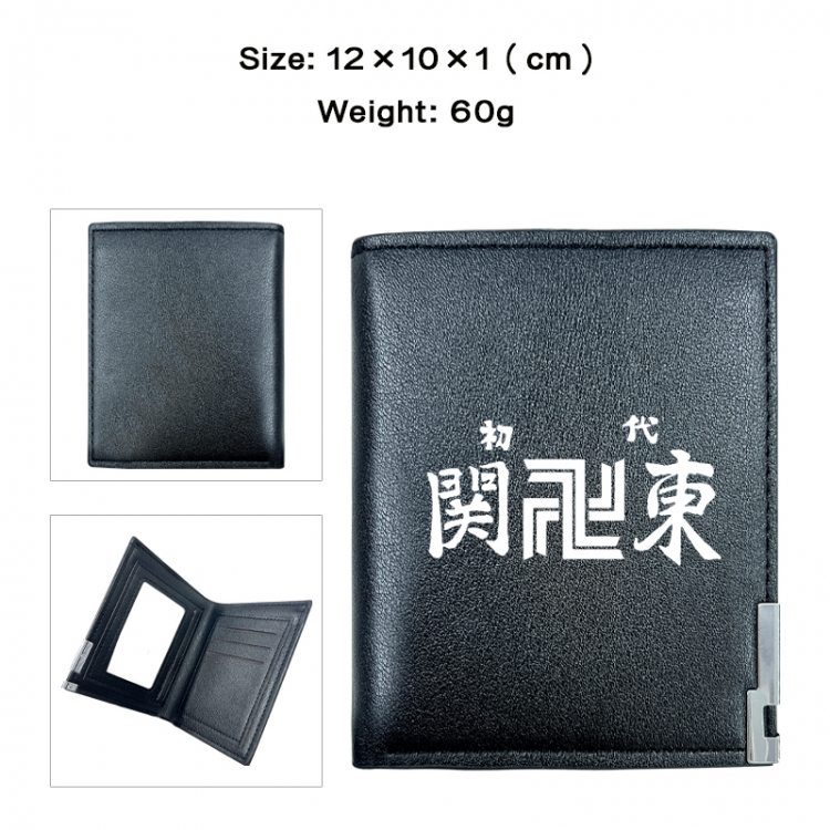 Tokyo Revengers Anime printing 20% off PU short wallet with zero wallet 10x12x1cm