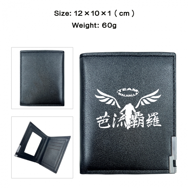 Tokyo Revengers Anime printing 20% off PU short wallet with zero wallet 10x12x1cm