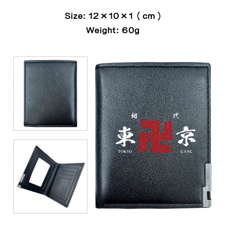 Tokyo Revengers Anime printing 20% off PU short wallet with zero wallet 10x12x1cm