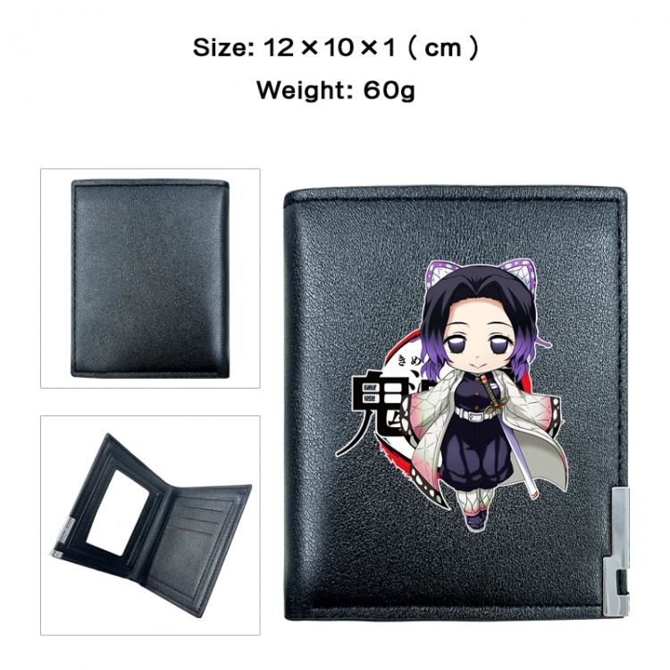 Demon Slayer Kimets Anime printing 20% off PU short wallet with zero wallet 10x12x1cm